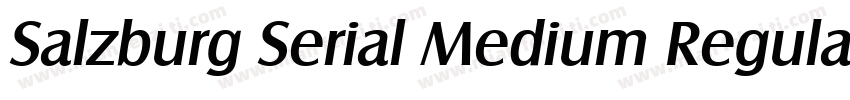 Salzburg Serial Medium Regular字体转换